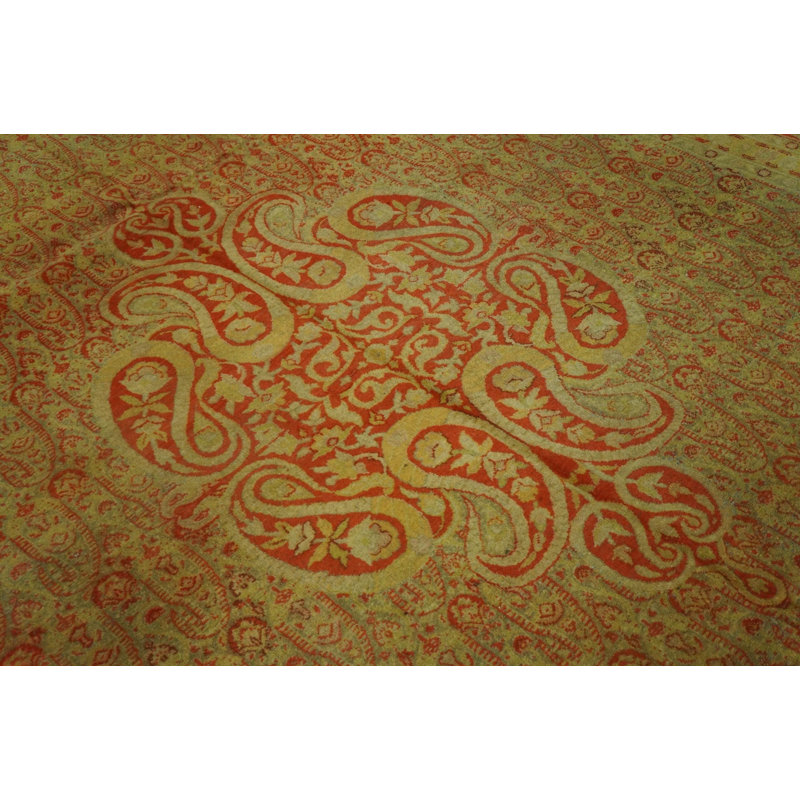 Gorgeous Decorative Beige Ground Color With Exquisite Medallion Design Antique Indian Amritsar Rug Round 11'10"