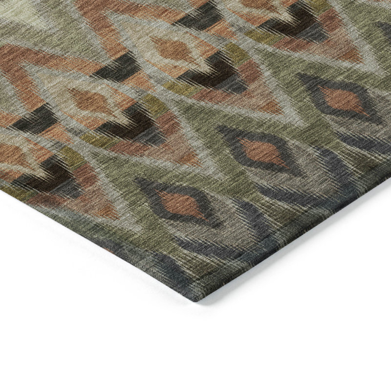 Tapis vert olive 3 'X 5'