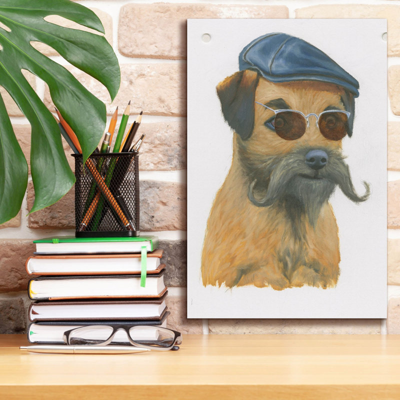 Toile épique Graffiti «Cool Dog For The Boy 1» par Myles Sullivan, art mural 18 po x 26 po, H 18 po x l 12 po x P 0,75 po