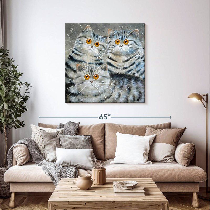 Brampt Saphy Oakley And Oscar, 39" H x 39" W