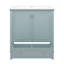 Meuble-lavabo vert 30 po avec lavabo, rangement multifonctionnel, structure en bois massif, panneau de fibres à densité moyenne, lavabo en céramique, design moderne-2091720912