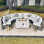 Ensemble de conversation modulaire avec coussins 8 personnes Payten