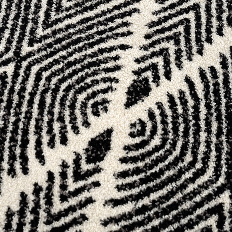 Tapis noir Gracie-Anne, Rectangle 4 pi x 6 pi