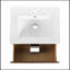 Meuble-lavabo mural 24 po avec lavabo en céramique, 2 tiroirs à fermeture en douceur, matériau durable