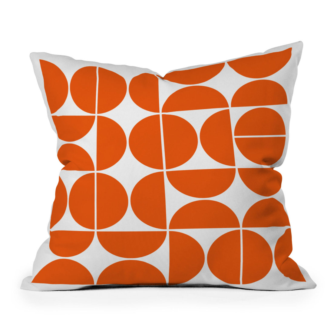 Mid Century Modern Outdoor Square Pillow Cover & Insert Deny Designs 