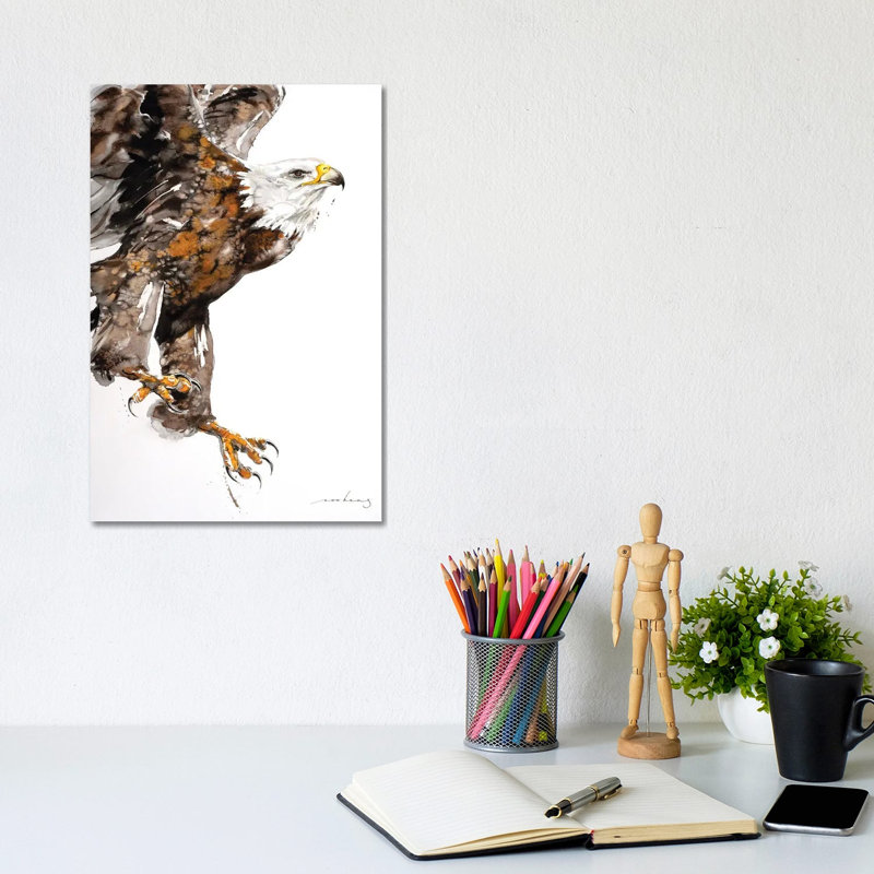 Eagle Power II by Soo Beng Lim - Wrapped Canvas Painting, 20.32 cm H x 30.48 cm W