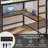 Full Loft Bed With L-shaped Desk And 7 Storage Drawers,metal Full Size Loft Bed For Led Lights And Charging Station,13.11" H Safety Guardrail And Ladder,no Box Spring Needed, Black-936655610-927317987