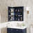 Wall Mounted Surface Mount 24" W x 30" H Mirror Cabinet With Shelves-70377450