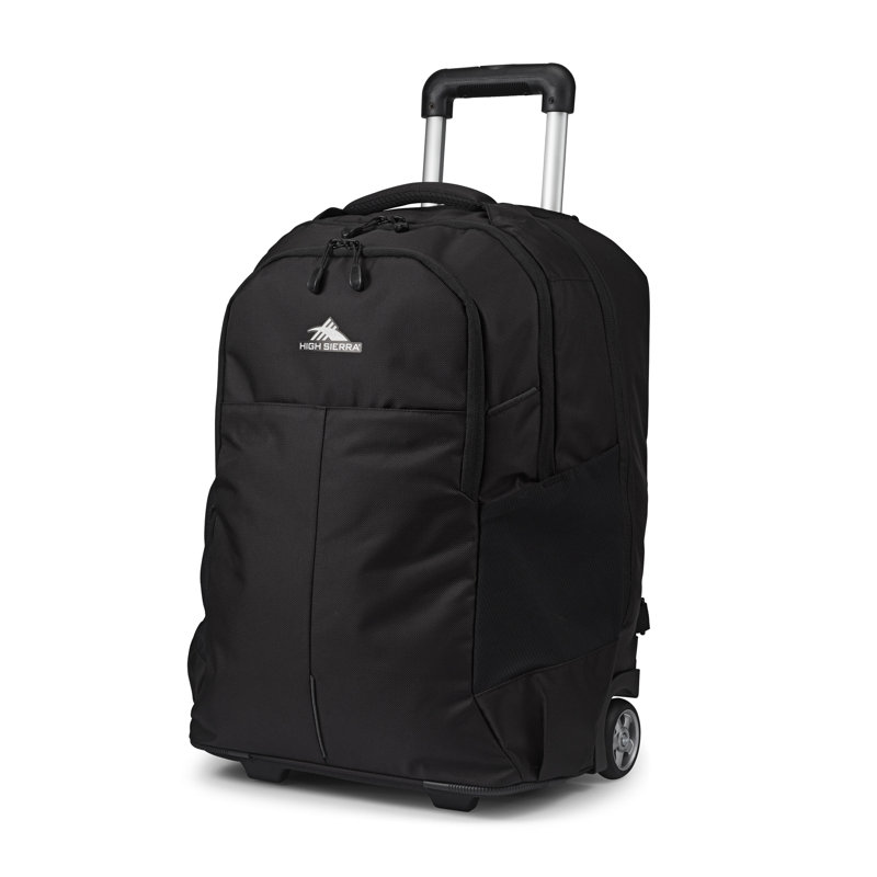  Sac à dos à roulettes confortable 40 litres Powerglide Pro, noir, Noir