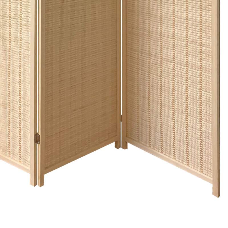 Paravent en bambou Elizabethville, Beige, 4