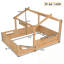 Lit double pleine grandeur avec garde-corps et toit-1197498380-1199171360