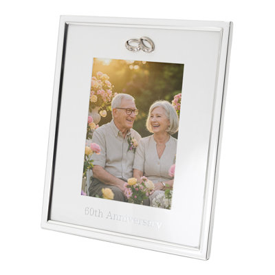 Silver Metal Picture Frame with Mat