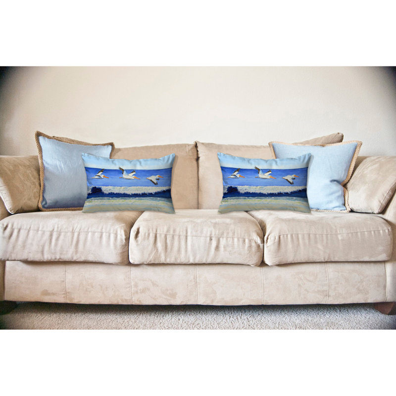  Housse et insert de coussin rectangulaire Skimmer the Surf, 16 po x 20 po