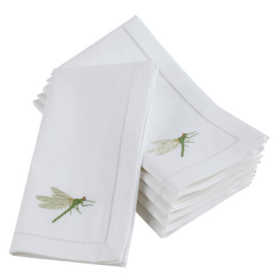 Saunders Cotton Embroidered Square Napkin