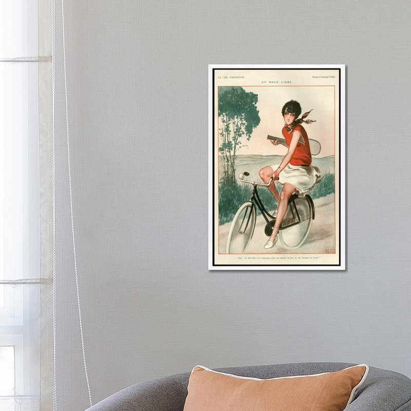 1927 La Vie Parisienne III Plate by The Advertising Archives - Floater Frame Gallery-Wrapped Canvas Giclée on Canvas, White