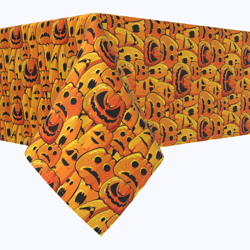 Hackensack Geometric Halloween Tablecloth, 84" L x 60" W