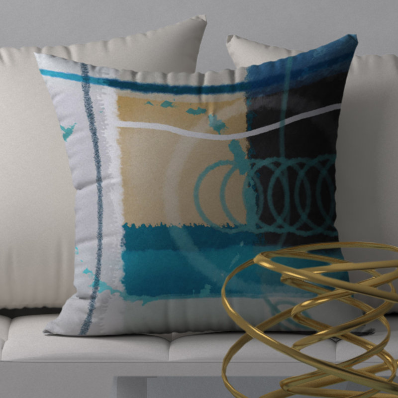 Reversible Throw Pillow, 24" x 24"