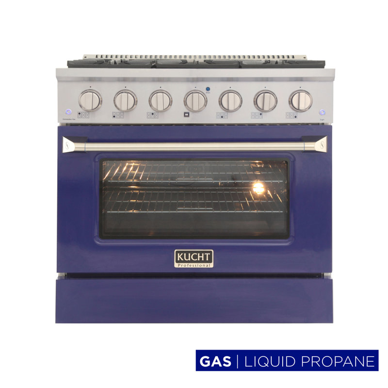 36" 5.2 Cu. Ft. Freestanding Gas, Blue, Liquid Propane