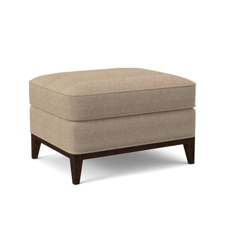 Sonoma Ottoman, American Walnut, Filigree Ivory 100% Polyester