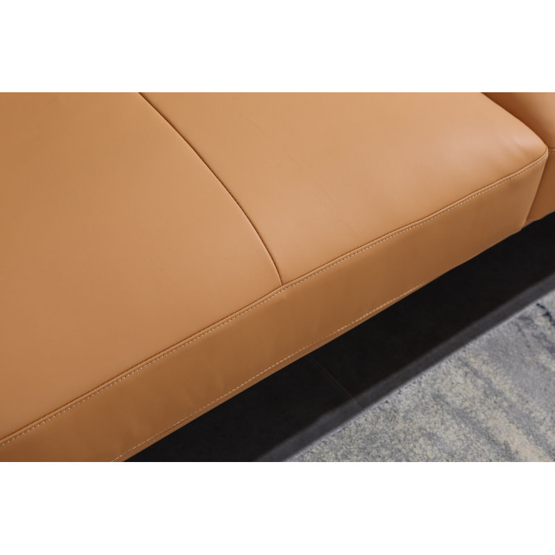 Club Chair, Cognac Genuine Leather