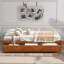 Lit plateforme simple avec rangement en bois massif Kalley-942293656