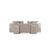 Verandah 91" Mid-Century Modern Chenille Upholstered Pine Wood XL Sofa in Beige-951303994-951303993