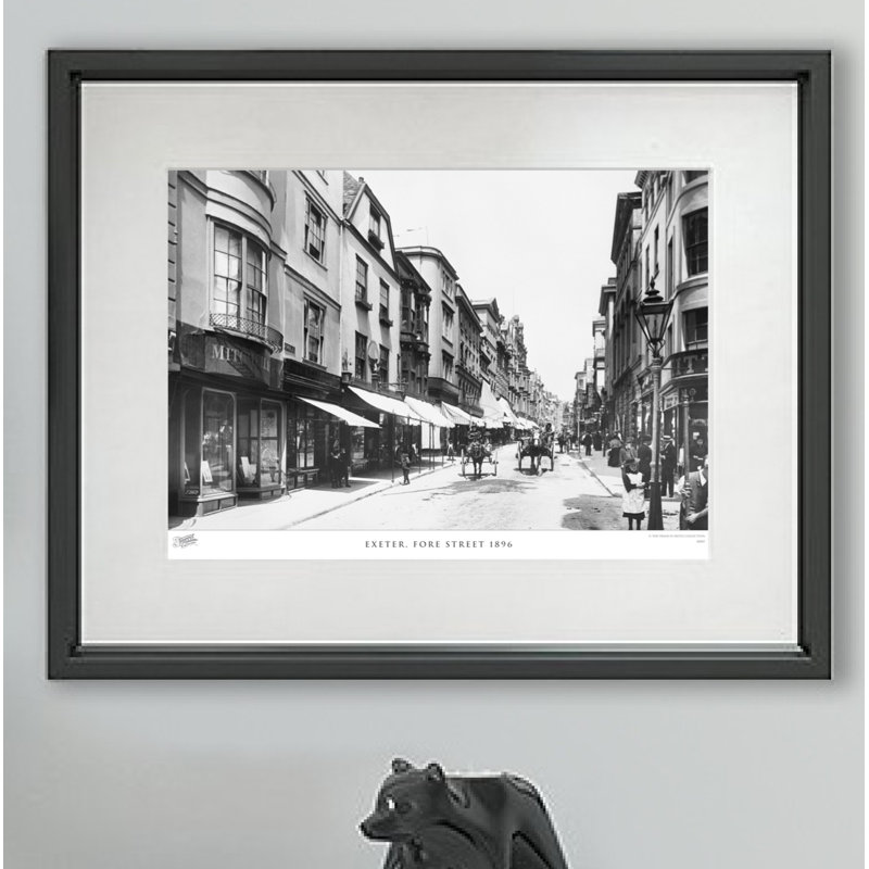 Exeter, Fore Street 1896 - Single Picture Frame Print, 40cm H x 50cm W x 2.3cm D