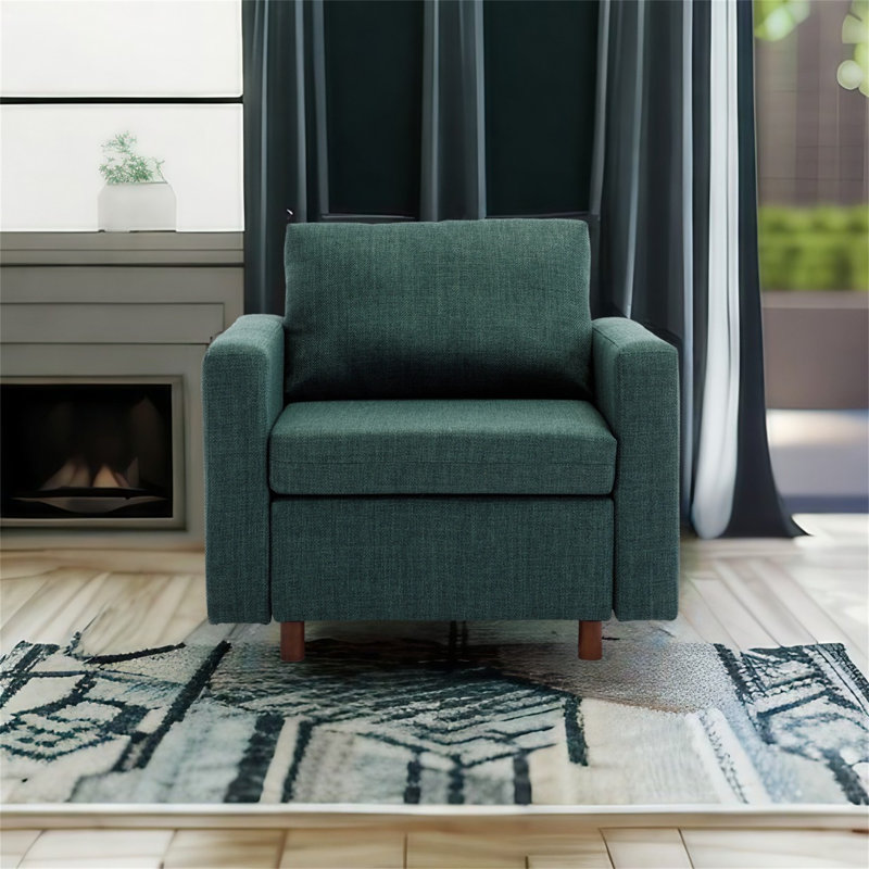 Fauteuil Demichael, 100 % lin vert
