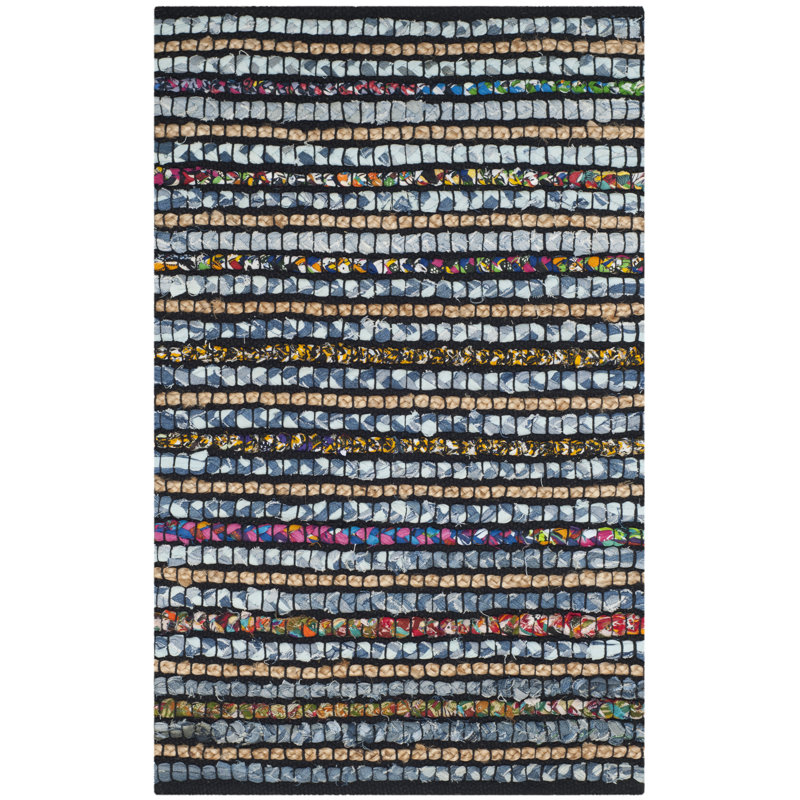 Doleman Hand Woven Cotton/Jute Rug in Natural, Rectangle 2'3" x 4'