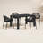 Asherton 4 - Person Patio Dining Set with Extendable Rectangular Table-2127698401