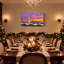 «Christmas Chrysler Building Christmas Sunset Cityscape Snow Decorations», ensemble de 3 impressions sur toile-2048270780