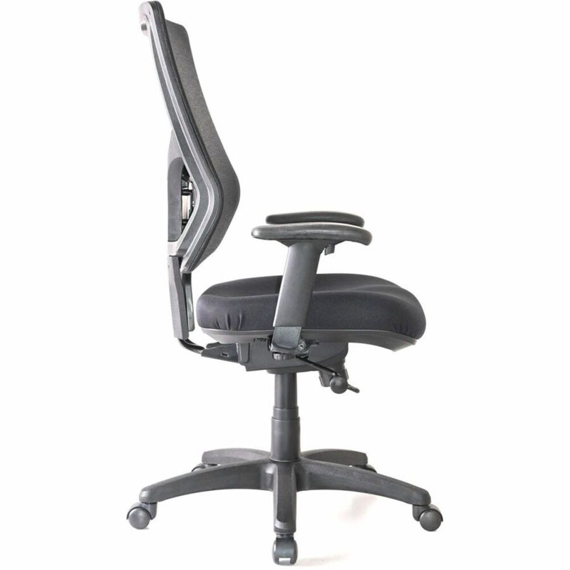 Lorell Black Mesh High-Back Swivel Office Chair
