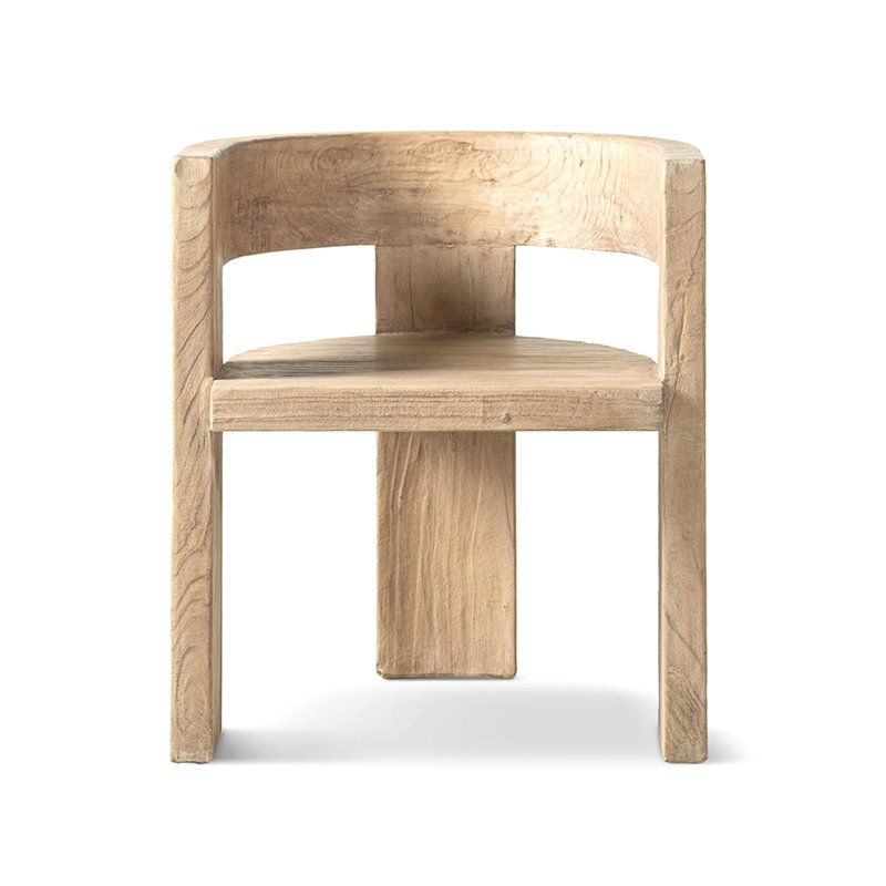 Chaise de salle à manger courbée Soren, Naturel