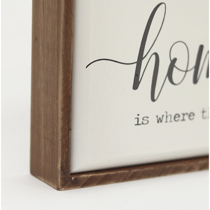 Plaque murale Mini Home Is Where The Heart Is