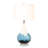 Ombre - 28" Blue Tone Glass Table Lamp - Set of 2 - Blue, White Finish
