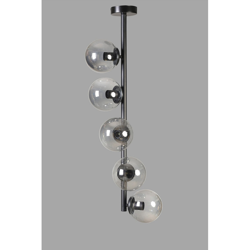 Chandle Chandelier, Black/Dark Grey