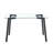 Glass Dining Table  Transparent, 130*80* 8MM-1550435343