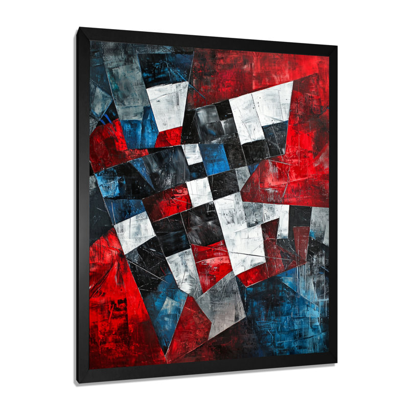 Obaza - art mural tendance, H 32 po x l 24 po, Noir, Reproduction encadrée sans passe-partout