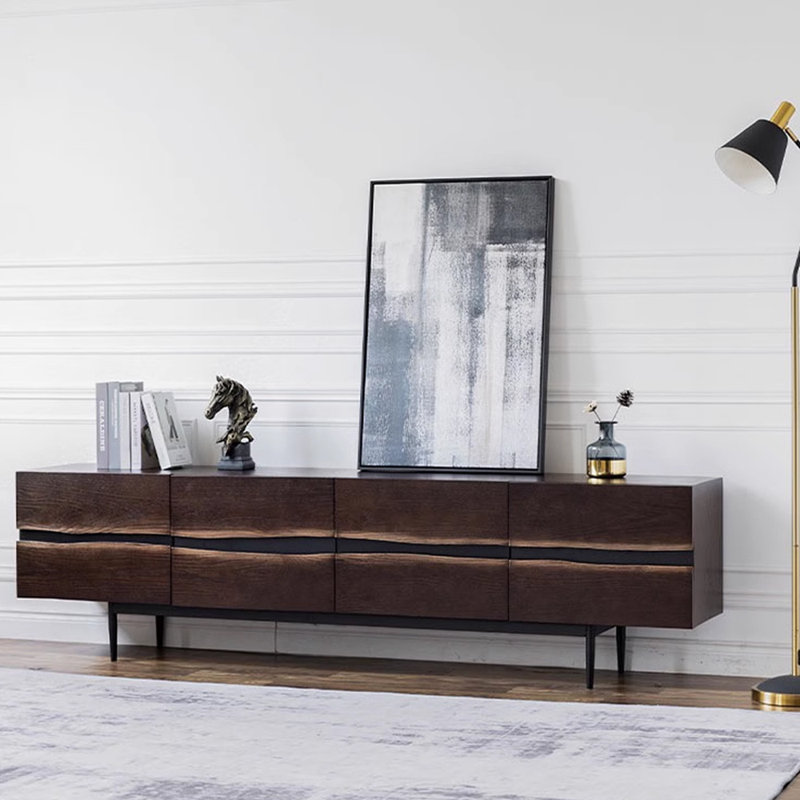 Meuble télé rétro et simple, H 23,62 po x l 78,74 po x P 15,74 po