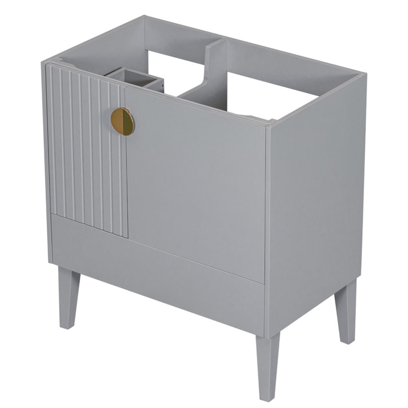 (Base seulement) Meuble-lavabo de 30 po sans lavabo, armoire de salle de bain avec portes et tiroir