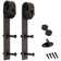 Paneled Wood and Metal K Series DIY Knotty Barn Door with Installation Hardware Kit