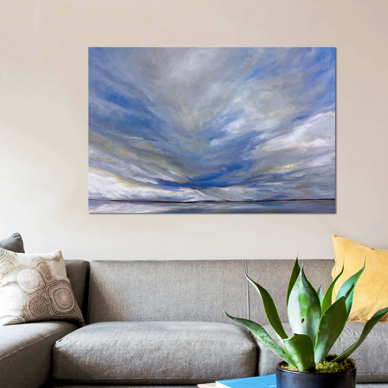 « south bay storm », impression sur toile, H 40 po x l 60 po x P 1,5 po, Toile tendue, Pas de tapis