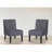 Living Room Armless Button Tufted Pattern Accent Chair with Velvet Fabric-988479977-991328169