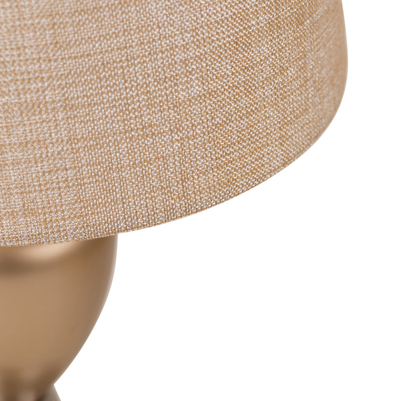 Zellner 44Cm Champagne Gold Silver Table Lamp