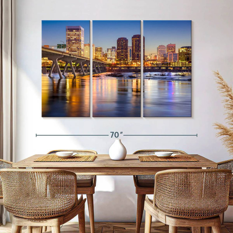 Rorry Illuminated Richmond City, 42" H x 65" W