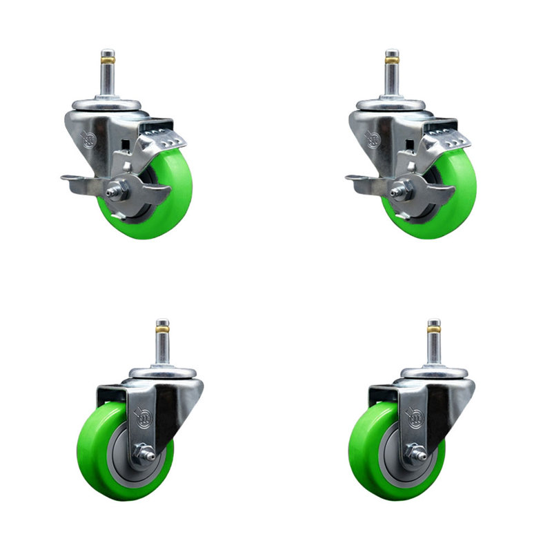 Ensemble de roulettes en poly pour roues pivotantes