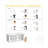 170" Freestanding Wooden Dog Gate, 6-Panel Foldable Safety Barrier For Doorways/Stairs-110833141