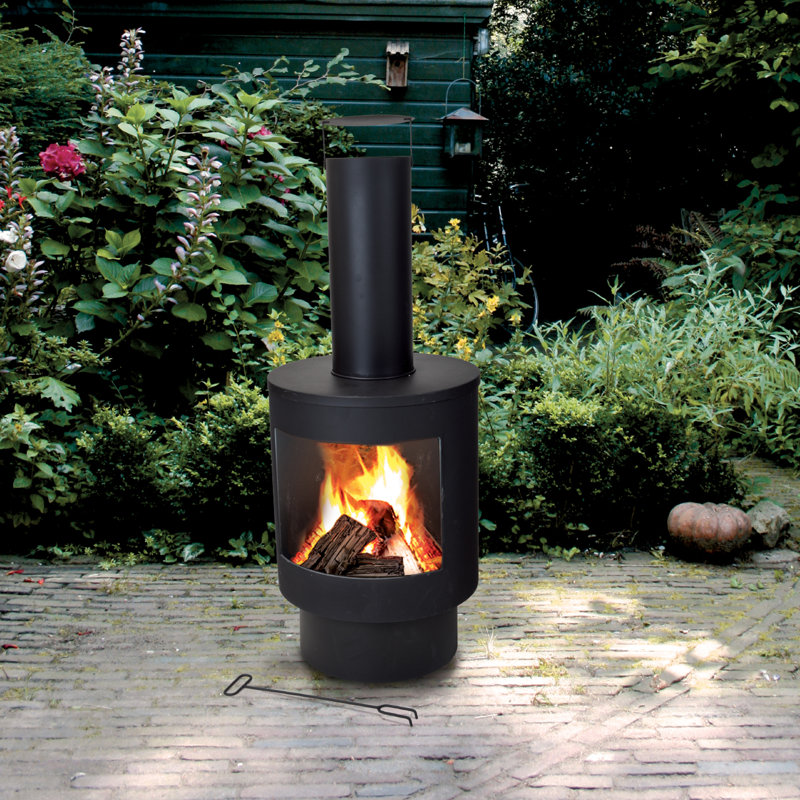 Deliah Steel Smokeless Outdoor Fireplace