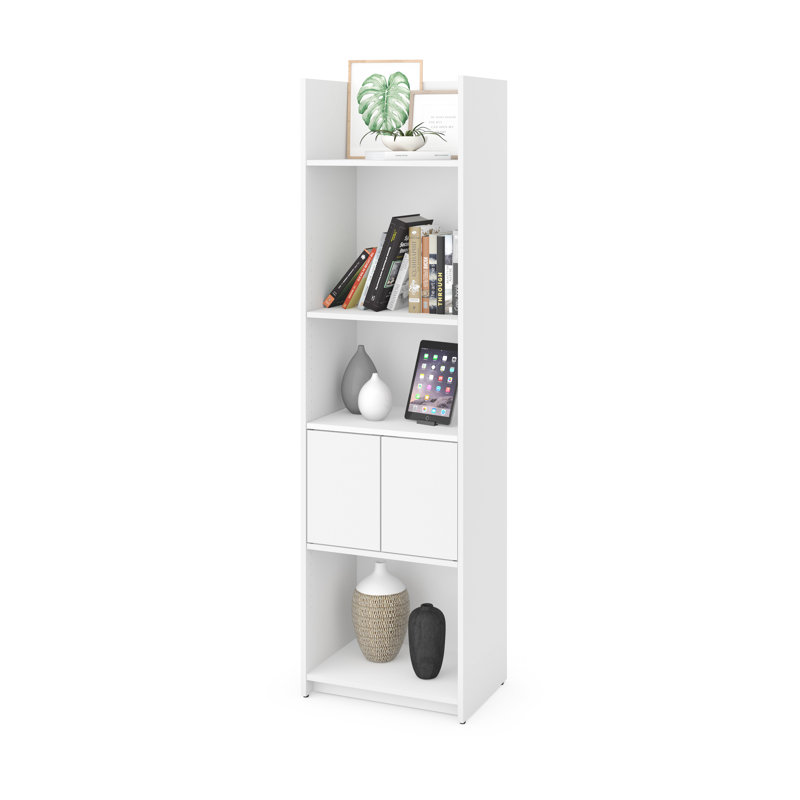 Jonesborough Storage Bookcase, White