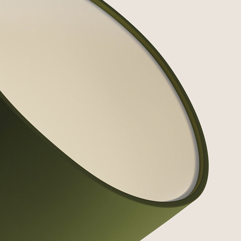 Vessel Pendant Light, Olive, 18.5'' H x 9'' W x 9'' D, Black